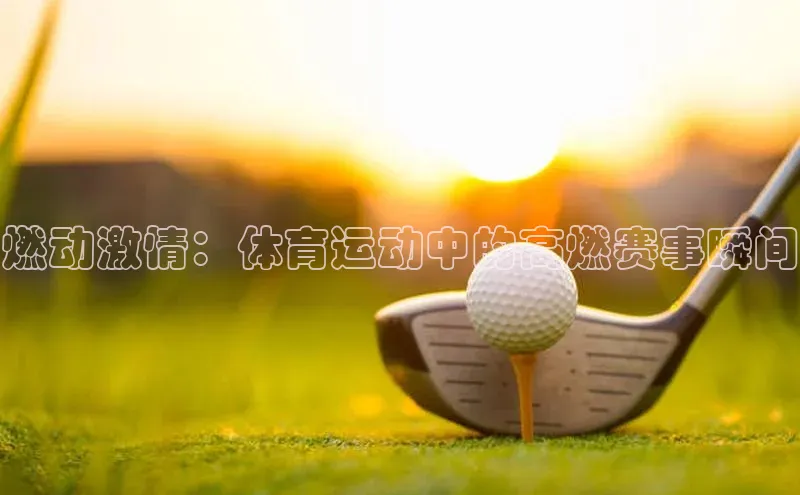 燃动激情：体育运动中的高燃赛事瞬间